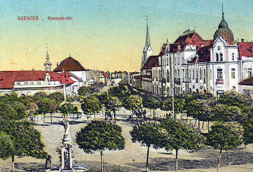 Kossuth tér anno - Untermüller Ernő kiadásából.