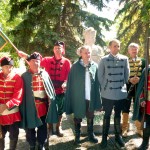 Hagyományőrző, huszáros tisztelgés. Illusztráció.