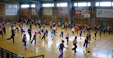 A küzdősport aerobik egyre népszerűbb az országban.