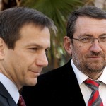 Bajnai Gordon és Komáromi Zoltán Szegeden.