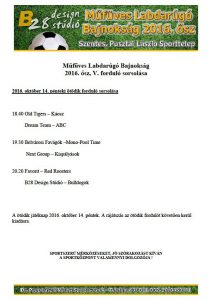 Az ötödik forduló sorsolása