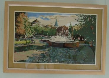 Szamosk&ouml;zi_Antal_Kossuth_t&eacute;r_c._festm&eacute;nye_alapjan_a_gobelint_kivarrta Bern&aacute;thn&eacute;_T&ouml;r&ouml;k_M&aacute;ria.jpg