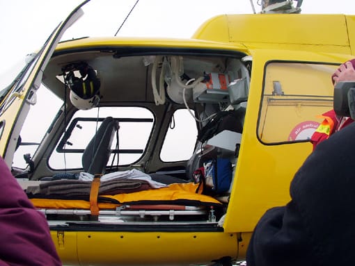 A helikopter belseje A helikopter belseje