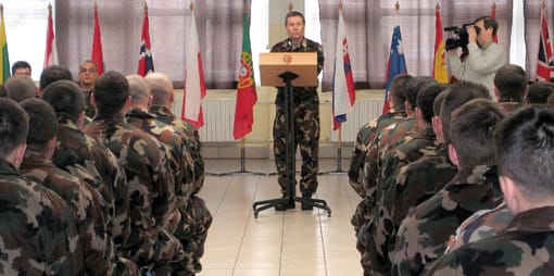 Nagy Jenő őrnagy, a kontingens parancsnoka
