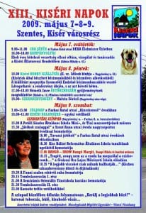 A Kiséri Napok 2009. évi programja