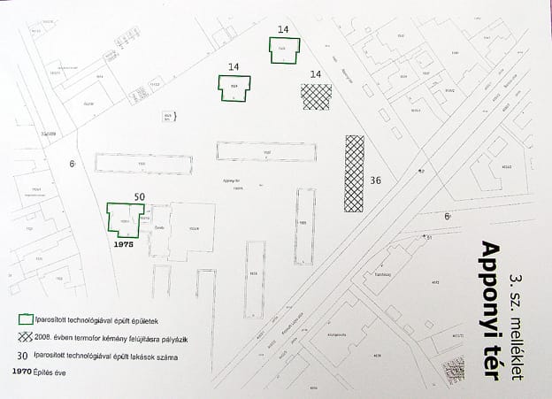 Az Apponyi tér térképe
