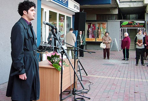 Szabó-Dénes-dédunoka-Tokácsli-Lajos-saját-versét-szavalta