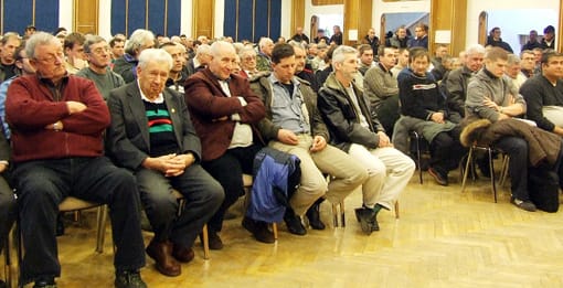 A közgyűlésen megjelent tagok