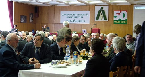 A rendezvény kezdetére a terem megtelt