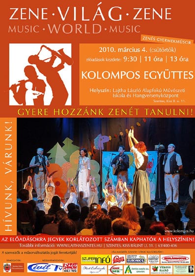 Kolompos együttes koncertje plakát