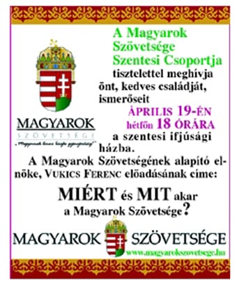Magyarok Szövetsége meghívó