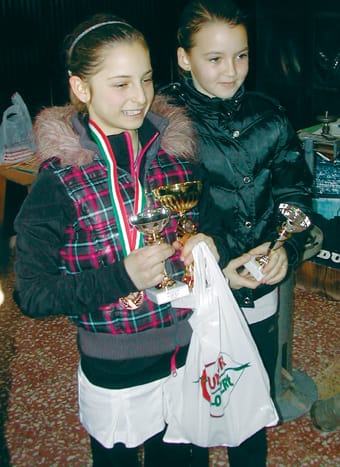 Mészáros Lotti Friderika (Szentesi TK) és páros társa Szőke Nóra (Szinvai TM).