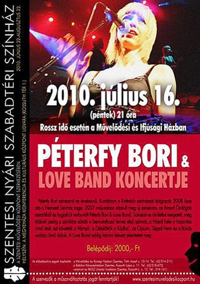 Péterfy Bori Love Band koncert