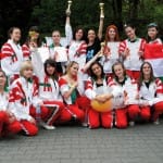 Csoportkép a lengyelországi Lodzban rendezett Moderntánc Világbajnokságról 2010-ben. 