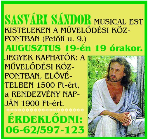 Sasvári Sándor Kisteleken