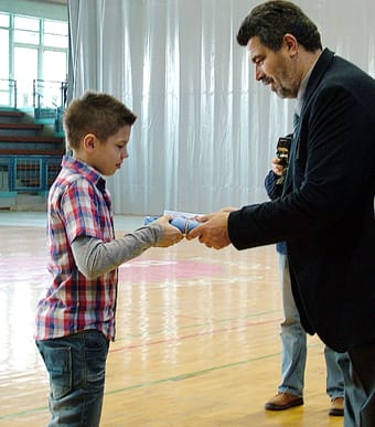 Az Oyama Dojo gyermek sportolója.