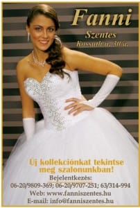 Fanni Esküvői Ruhaszalon ajánlata.