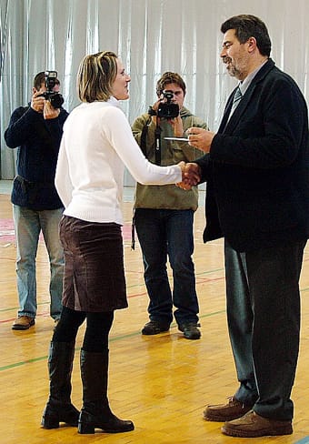 Rozgonyi Eszter szeniorúszó.