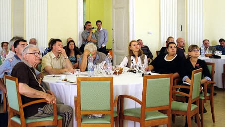 Résztvevő állatorvosok egy csoportja.