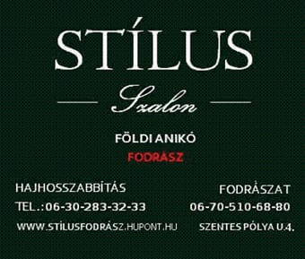 Téged is vár a Stílus Szalon és Földi Anikó.