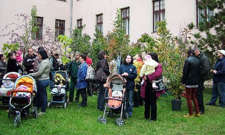 A köszöntő idején.