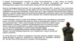 A program lényegéről.