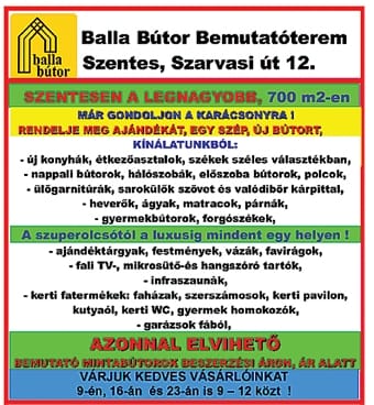 A Balla Bútor ünnepi ajánlata