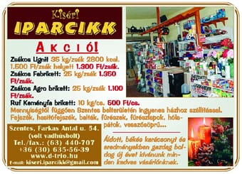A Kiséri Iparcikk akciói