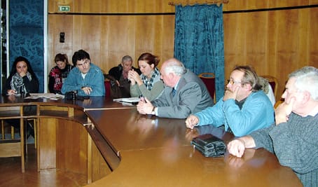 Sajtótájékoztató résztvevői.