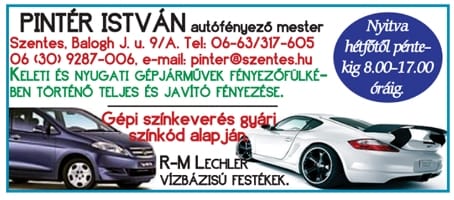 Pintér István autófényező mester
