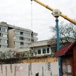 A Kossuth tér 5. munkálatai.