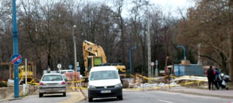 Most az időjárás miatt állnak a munkák. Fotó archív,