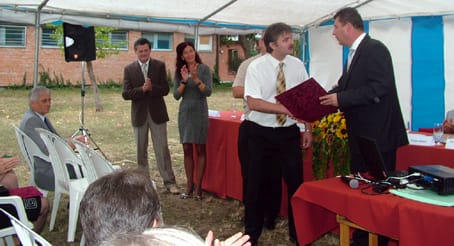 Dajka István elismerése.