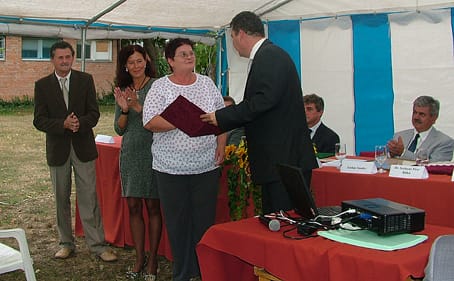 Józsa Erika elismerése.