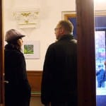 A kiállítás a templom belsejéből.