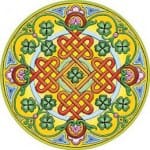 Gazdagságot - szerencsét szimbolizáló mandala.