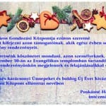 A Gondozási Központ köszönete.