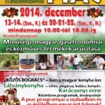 Gasztro piac az advent jegyében.