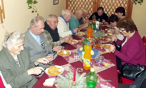 Közös ebéd a műsor után.