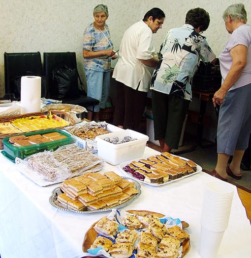 Házi készítésű lepények egy csoportja.