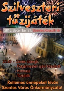 Szilveszteri tűzijáték.