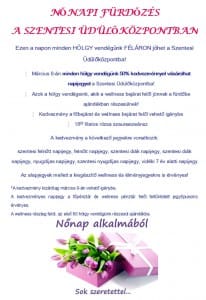 Nőnapi fürdőzés.