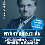 Nyáry Krisztián író-olvasó találkozón Szentesen.