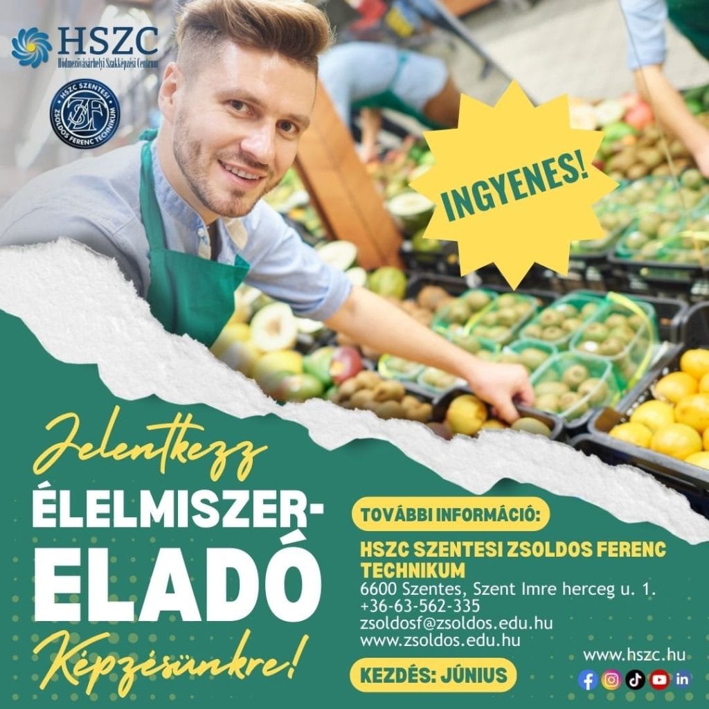 Jelentkezz élelmiszer-eladó képzésre!