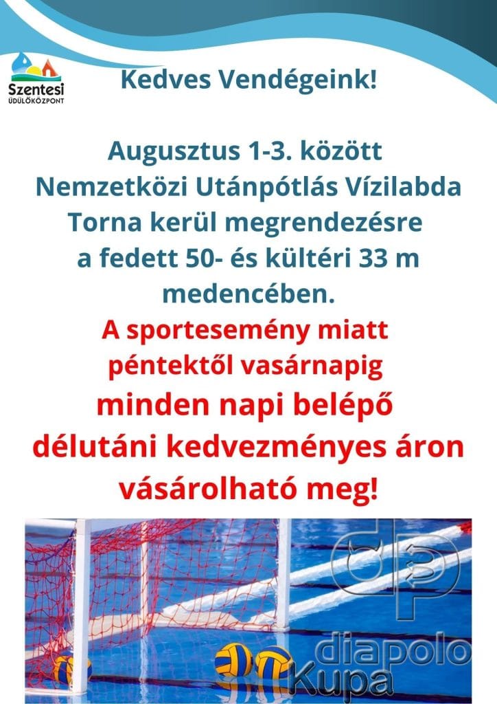 Az Üdülőközpont aktualitásai