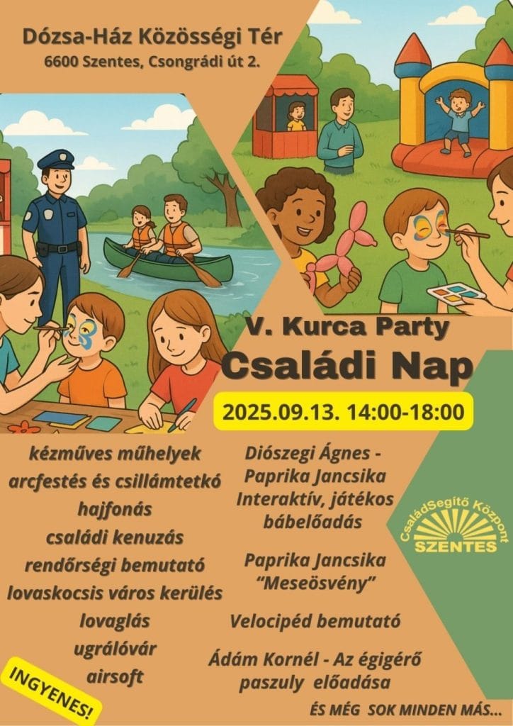 Az V. Kurca Családi Nap mindenkit vár