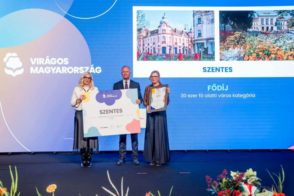 A 2025 évi Virágos Magyarország verseny egyik Fődíja Szentesé