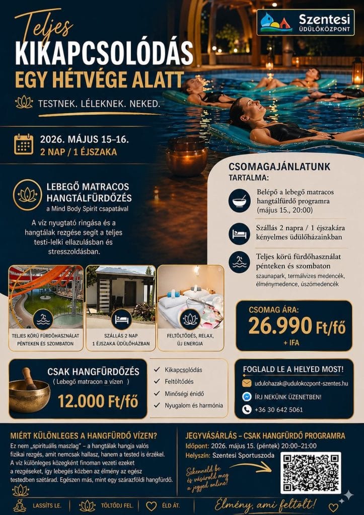 Az Üdülőközpont ajánlja Önöknek!
