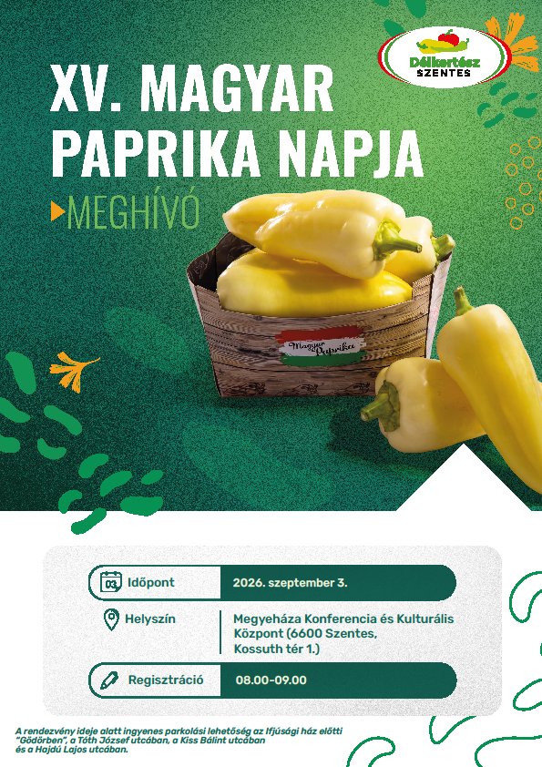 Tizenötödik alkalommal: Magyar Paprika Napja